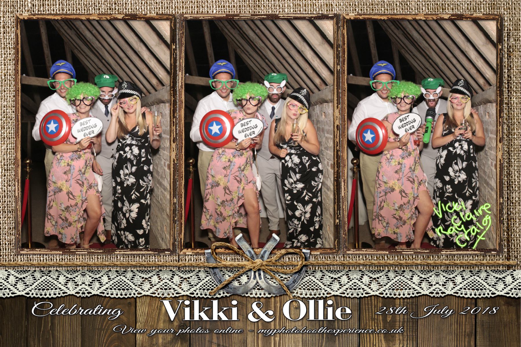 Vikki & Ollie's Wedding | View more photos from the event at gallery.myphotoboothexperience.co.uk/u/MyPhotoBoothExperienceLtd/Vikki-Ollies-Wedding